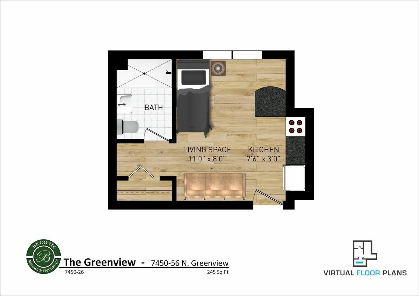 7450 N Greenview Ave, ,  60626, USA 60626-unit#86-Chicago-IL