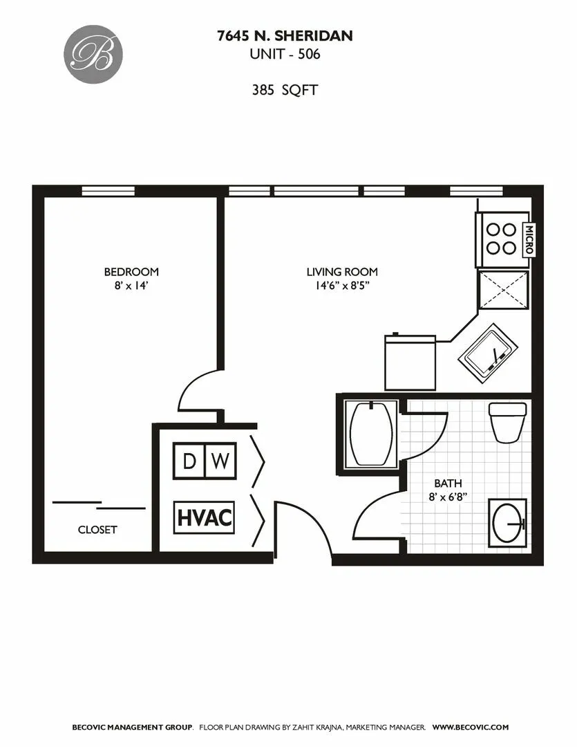 7645 N Sheridan Rd, ,  60626, USA 60626-unit#506-Chicago-IL