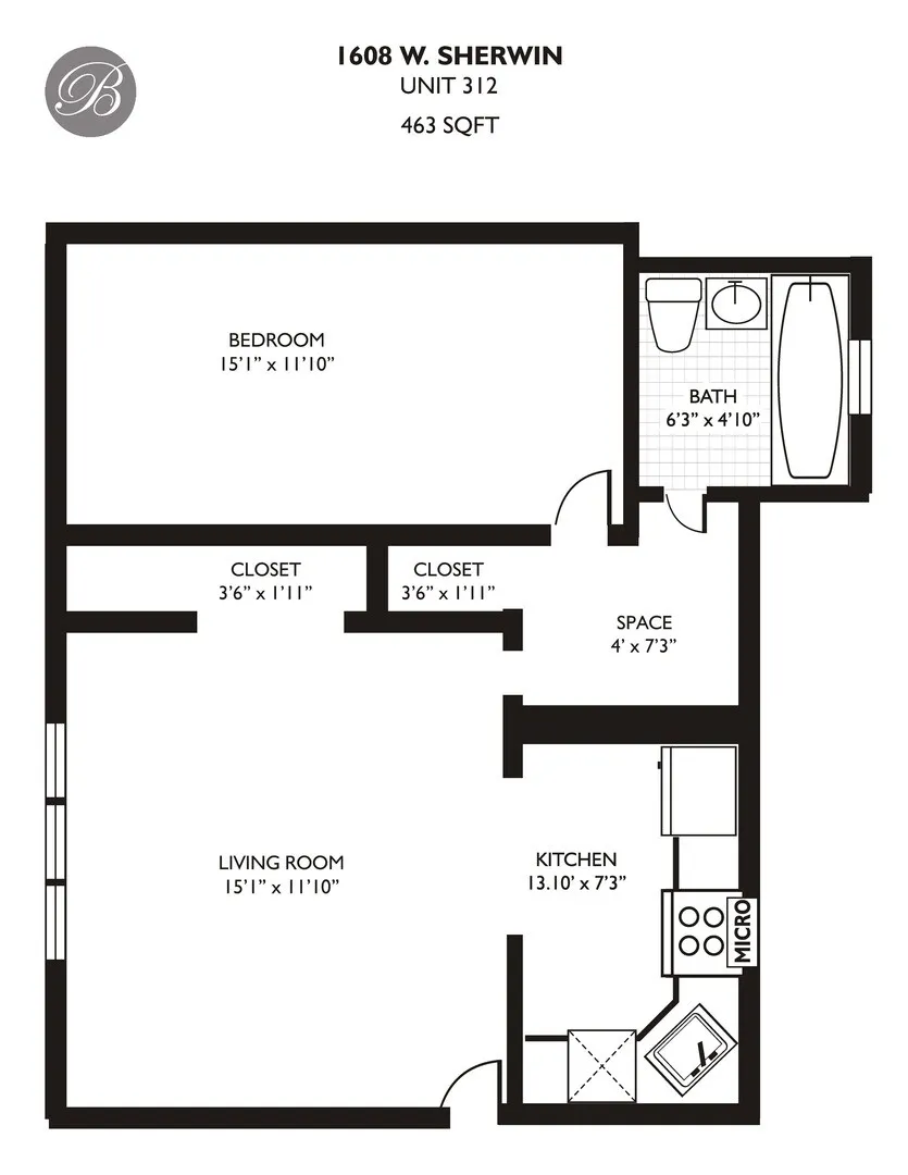 1608 W Sherwin Ave, ,  60626, USA 60626-unit#512-Chicago-IL