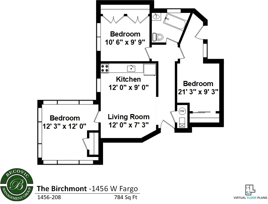 1456 W Fargo Ave, ,  60626, USA 60626-unit#208-Chicago-IL