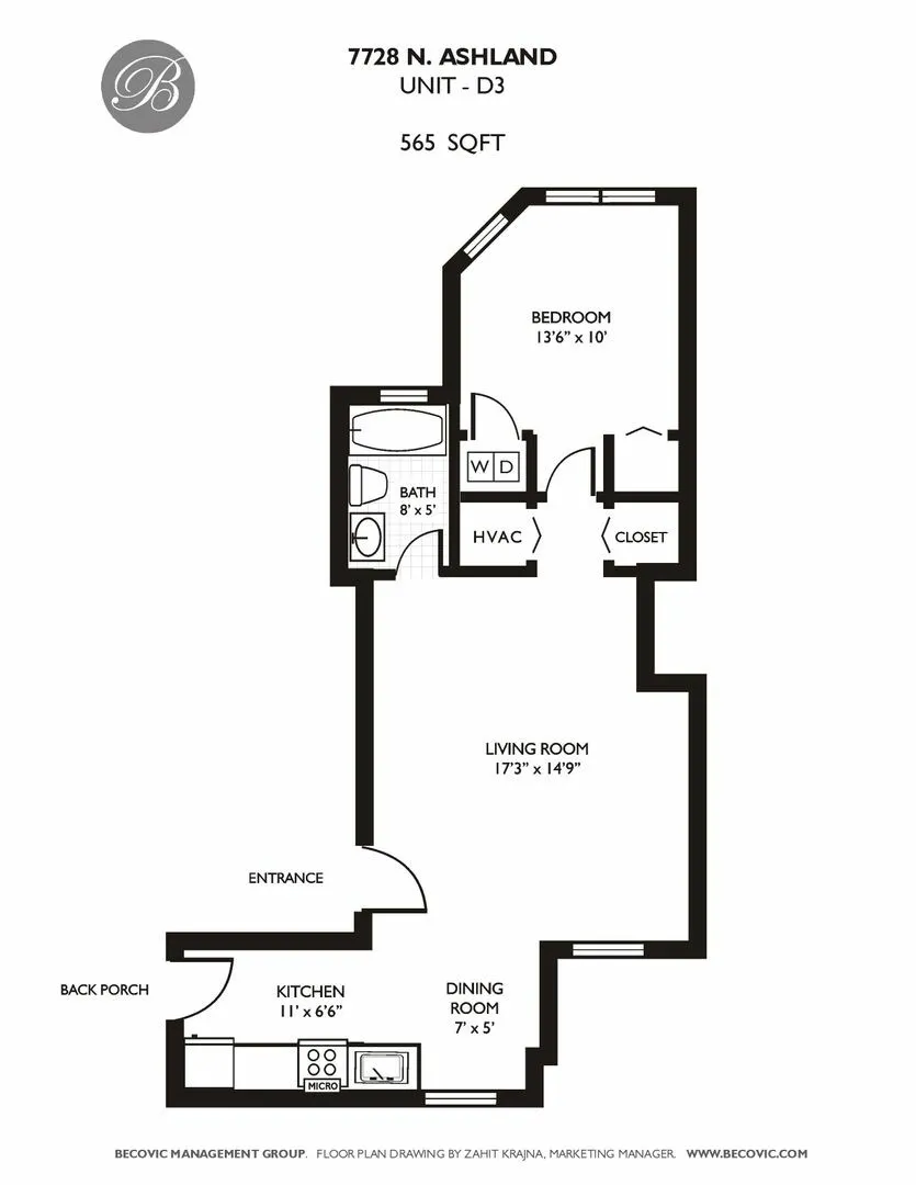 7728 N Ashland Ave, ,  60626, USA 60626-unit#D3-Chicago-IL
