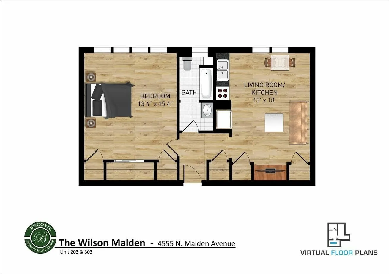 4555 Malden St, ,  60640, USA 60640-unit#303-Chicago-IL