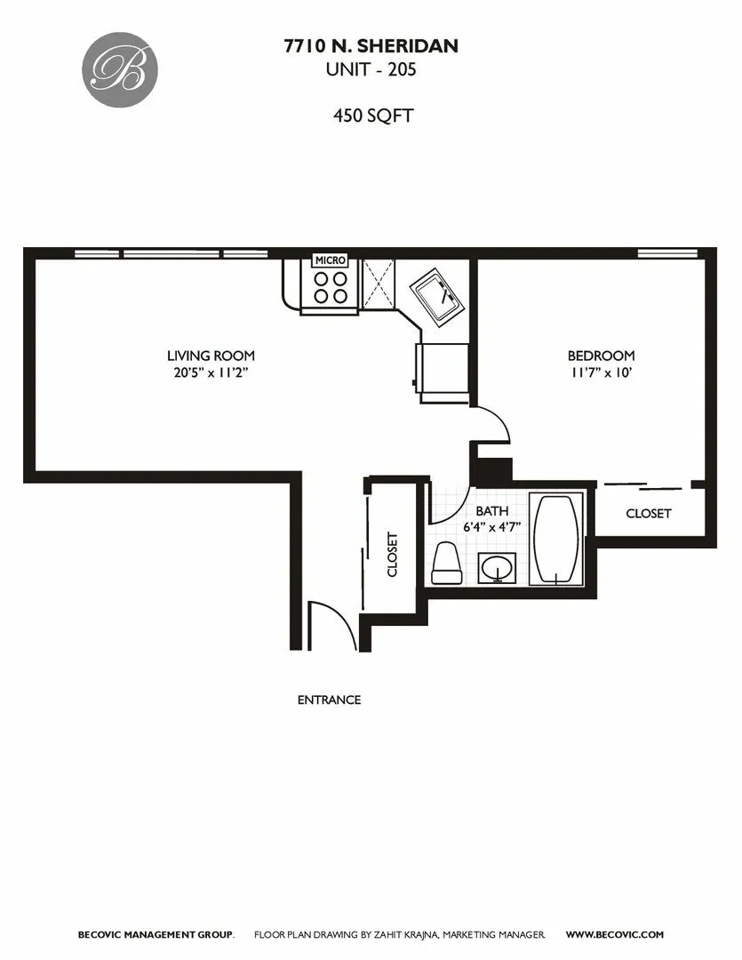 7710 N Sheridan Rd, ,  60626, USA 60626-unit#205-Chicago-IL