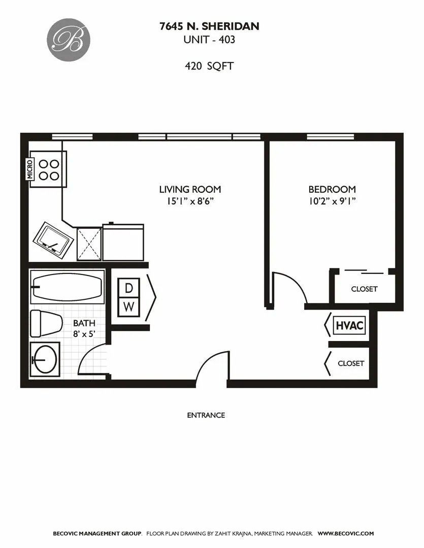 7645 N Sheridan Rd, , 60626, USA 60626-unit#403-Chicago-IL