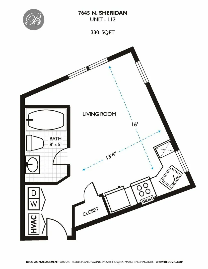 7645 N Sheridan Rd, ,  60626, USA 60626-unit#112-Chicago-IL