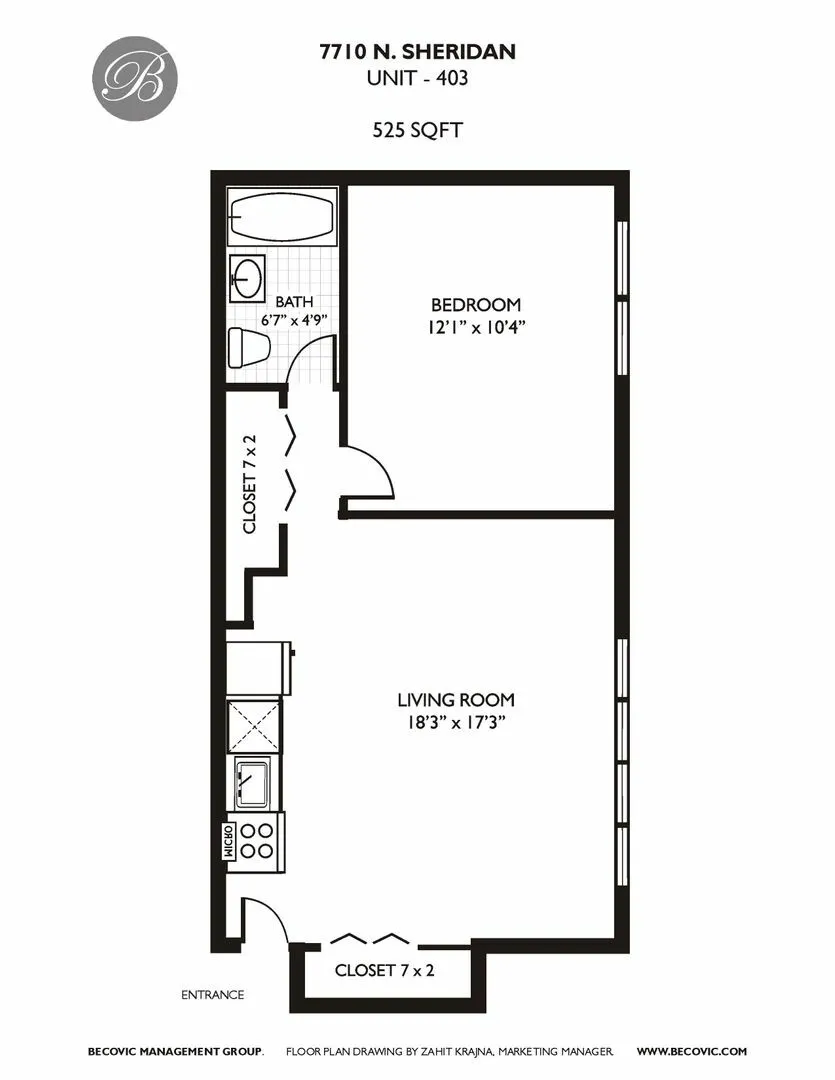 7710 N Sheridan Rd, ,  60626, USA 60626-unit#303-Chicago-IL