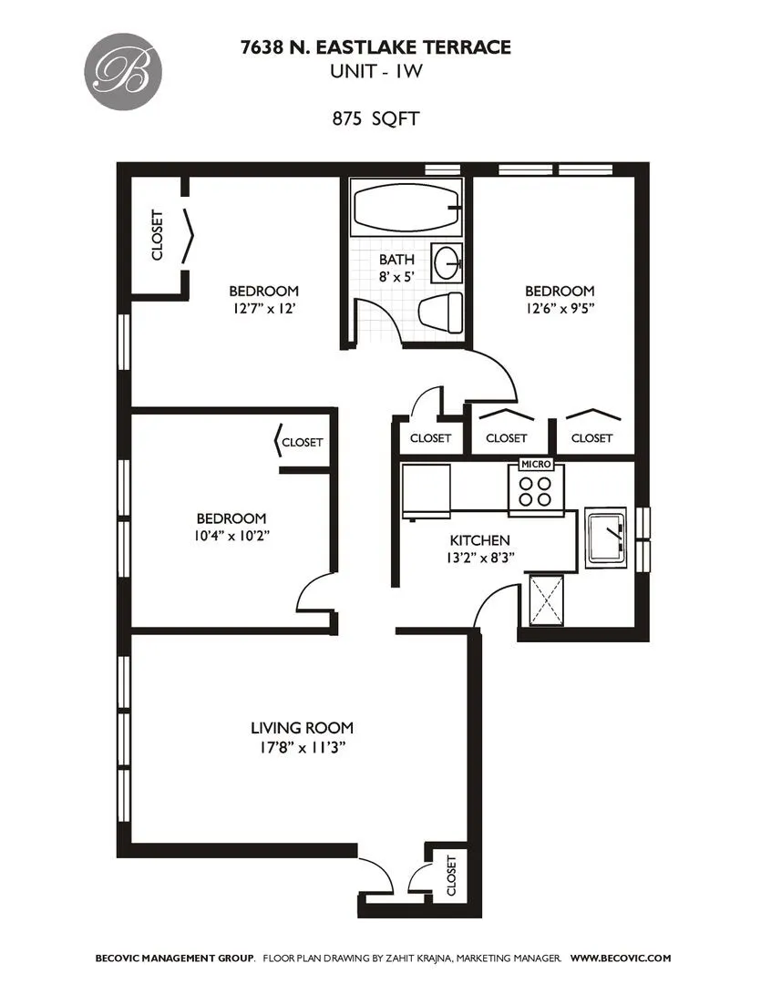 7638 N Eastlake Terrace, ,  60626, USA 60626-unit#2W-Chicago-IL