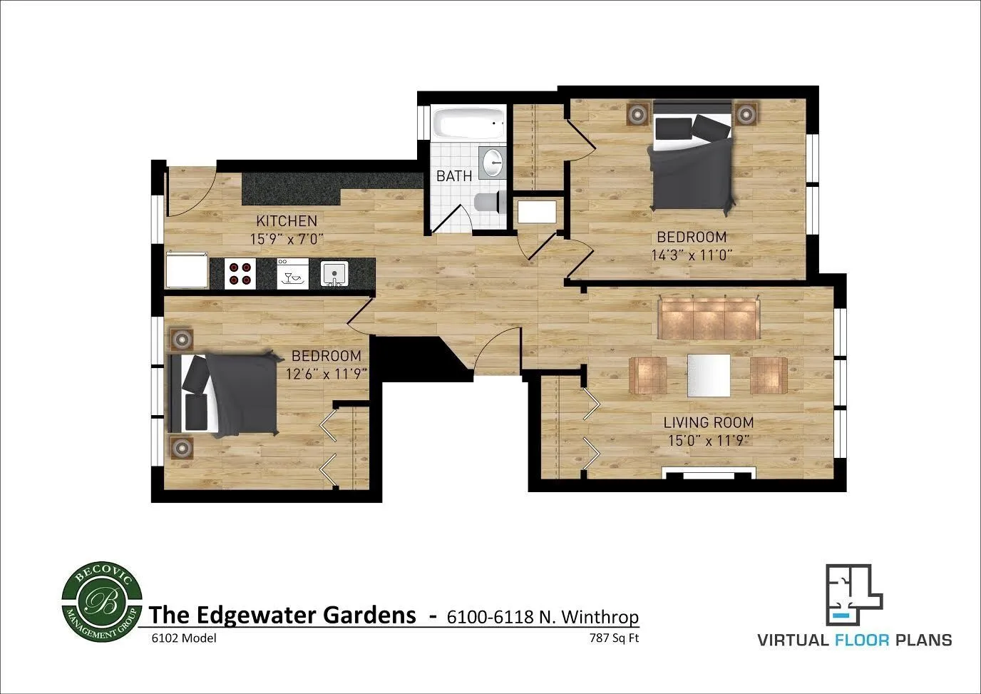 6102 N Winthrop Ave, , 60660, USA 60660-unit#2ND FLOOR-Chicago-IL