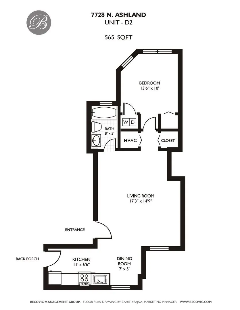 7728 N Ashland Ave, ,  60626, USA 60626-unit#D2-Chicago-IL