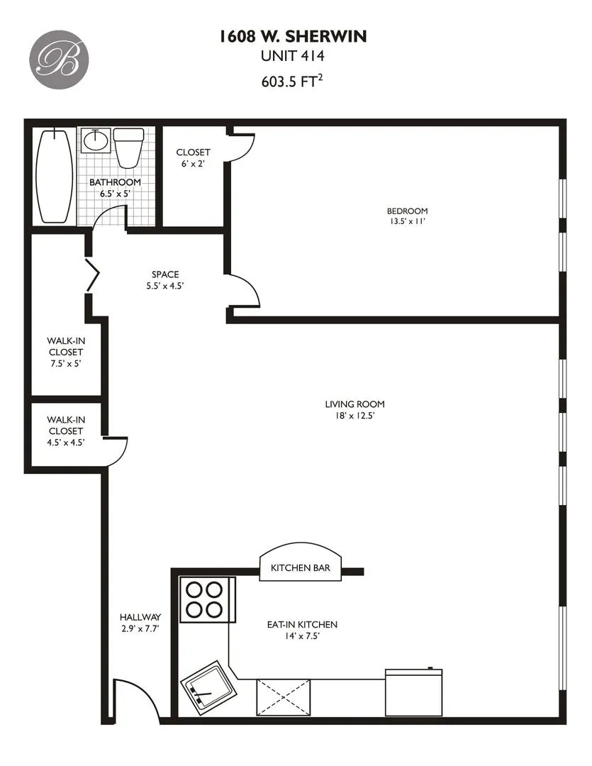 1608 W Sherwin Ave, ,  60626, USA 60626-unit#514-Chicago-IL