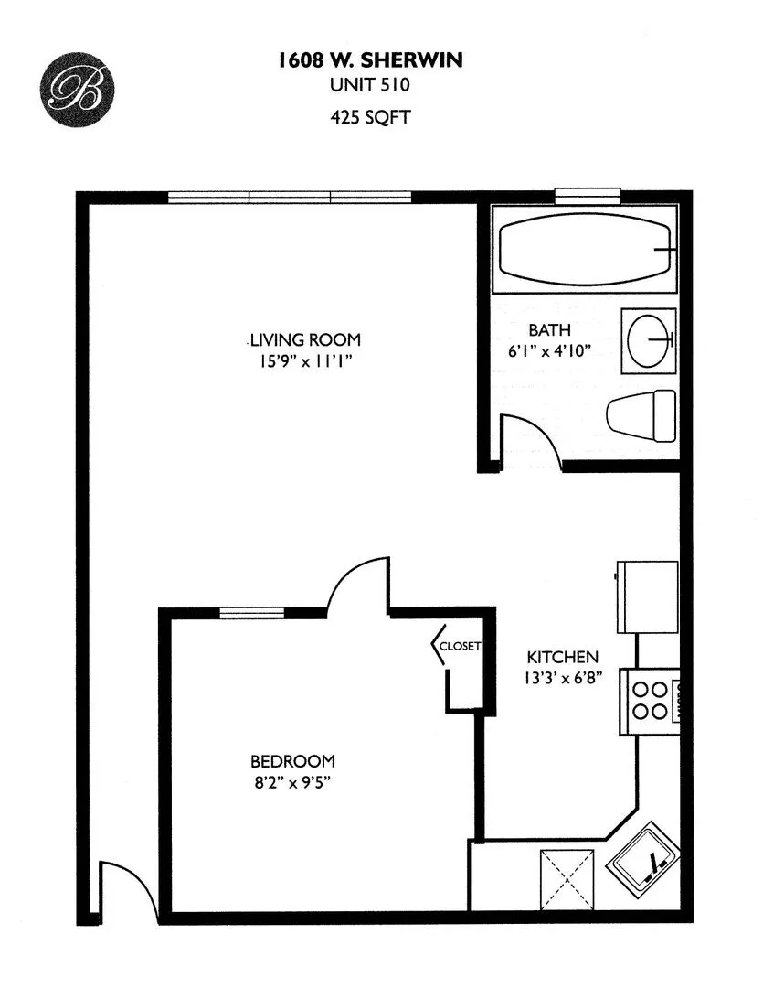 1608 W Sherwin Ave, , 60626, USA 60626-unit#610-Chicago-IL