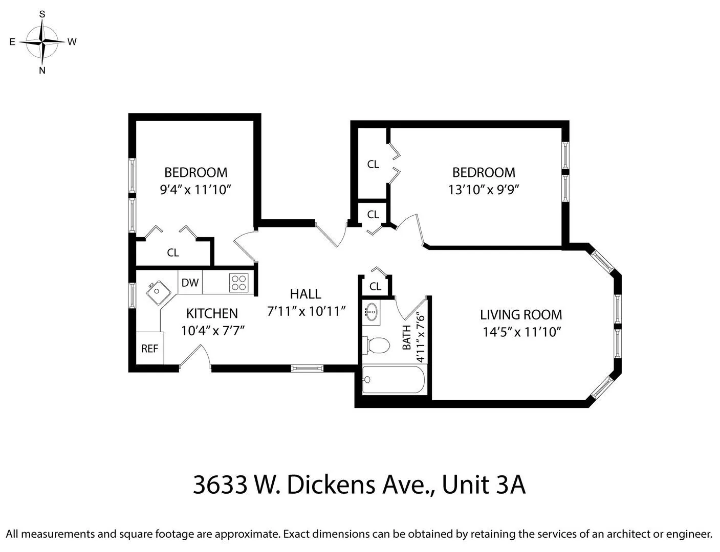 3633 W Dickens Ave, ,  60647, USA 60647-unit#3A-Chicago-IL