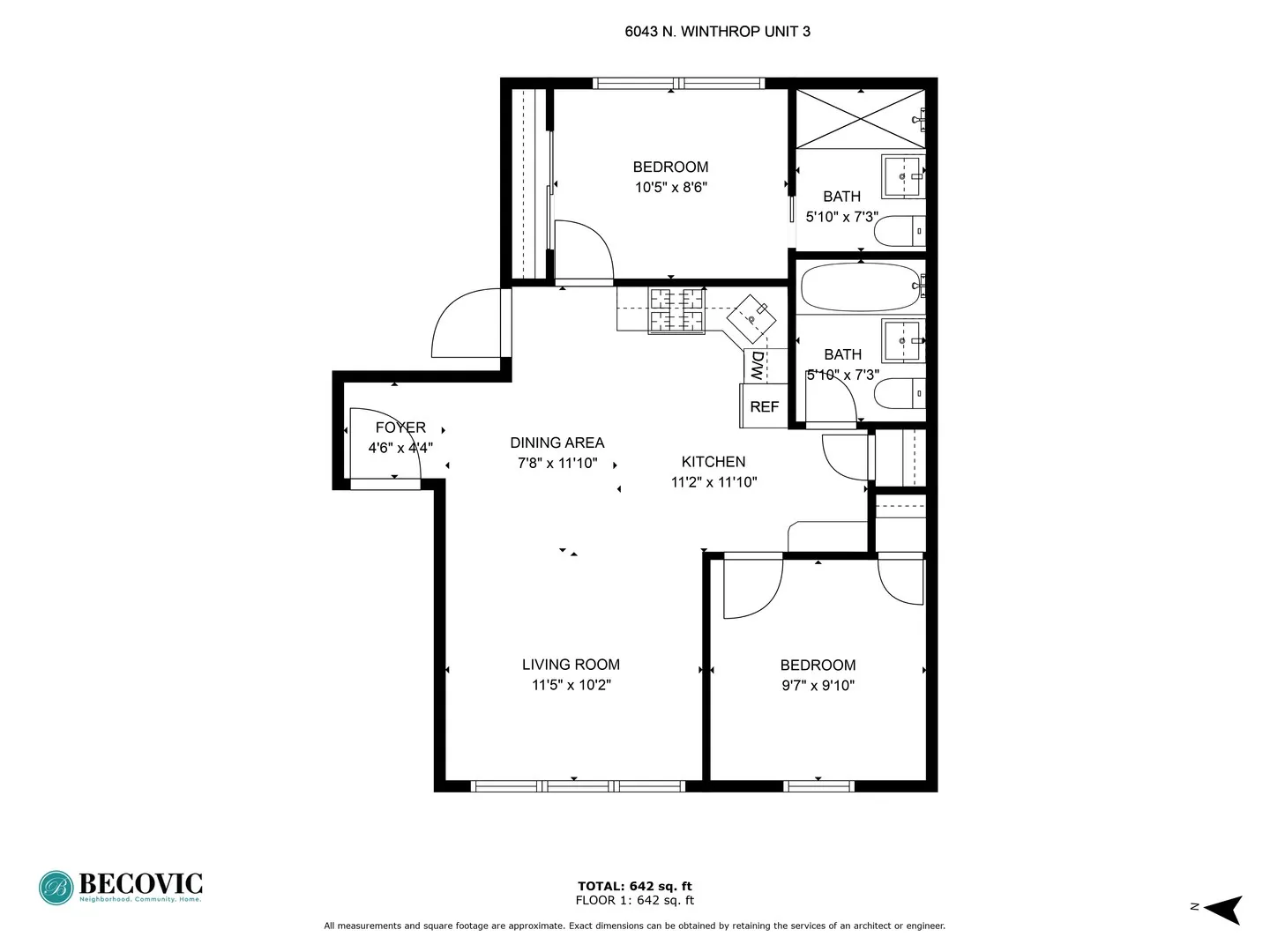 6043 N Winthrop Ave, ,  60660, USA 60660-unit#3-Chicago-IL