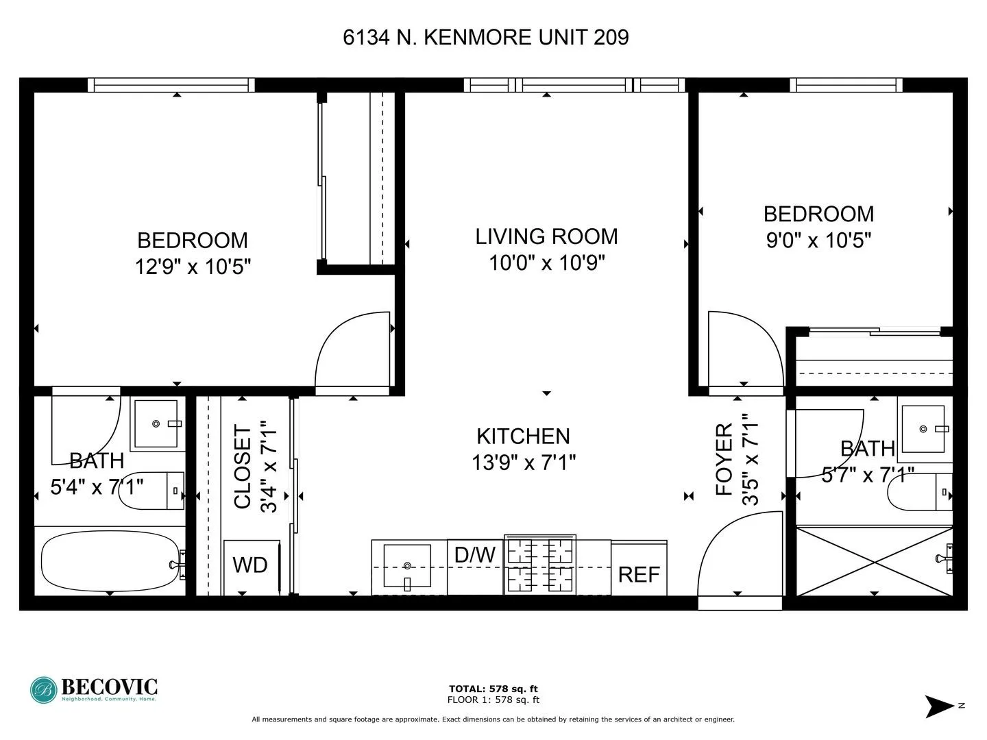 6134 N Kenmore Ave, ,  60660, USA 60660-unit#409-Chicago-IL