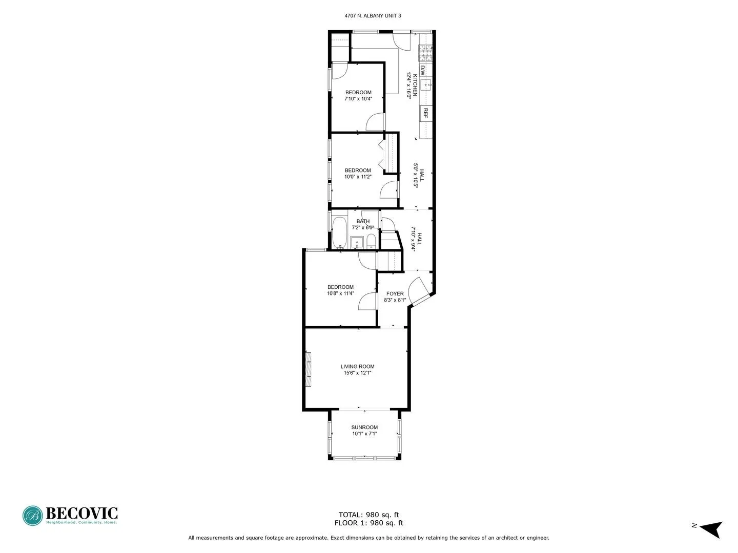 4707 N Albany Ave, , 60625, USA 60625-unit#3-Chicago-IL
