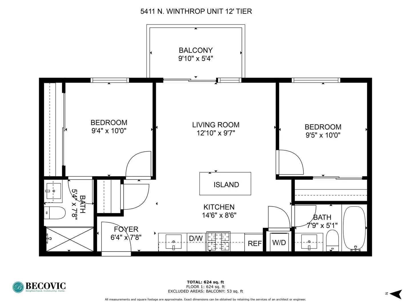 5411 N Winthrop Ave, , 60640, USA 60640-unit#412-Chicago-IL