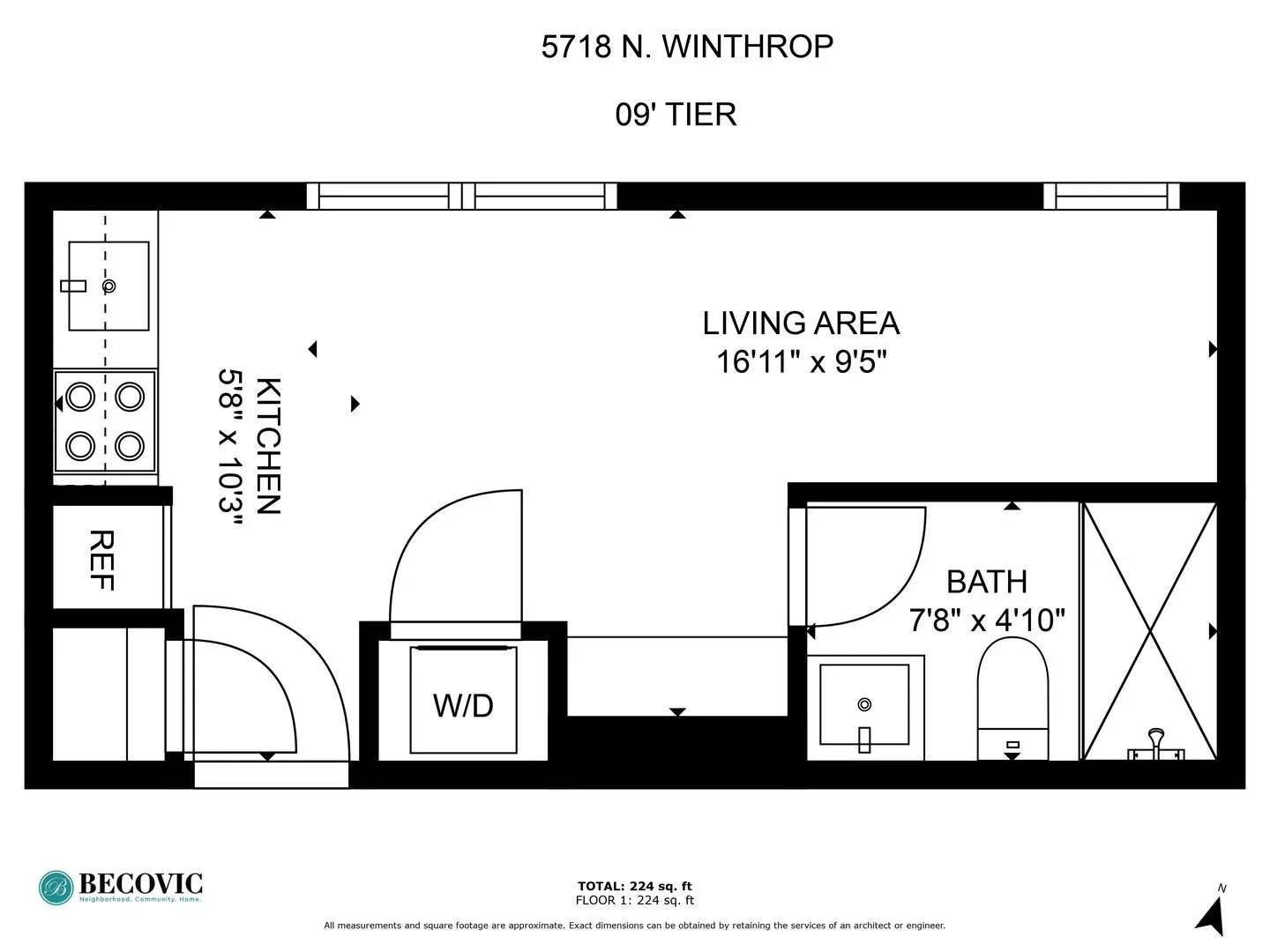 5718 N Winthrop Ave, ,  60660, USA 60660-unit#209-Chicago-IL