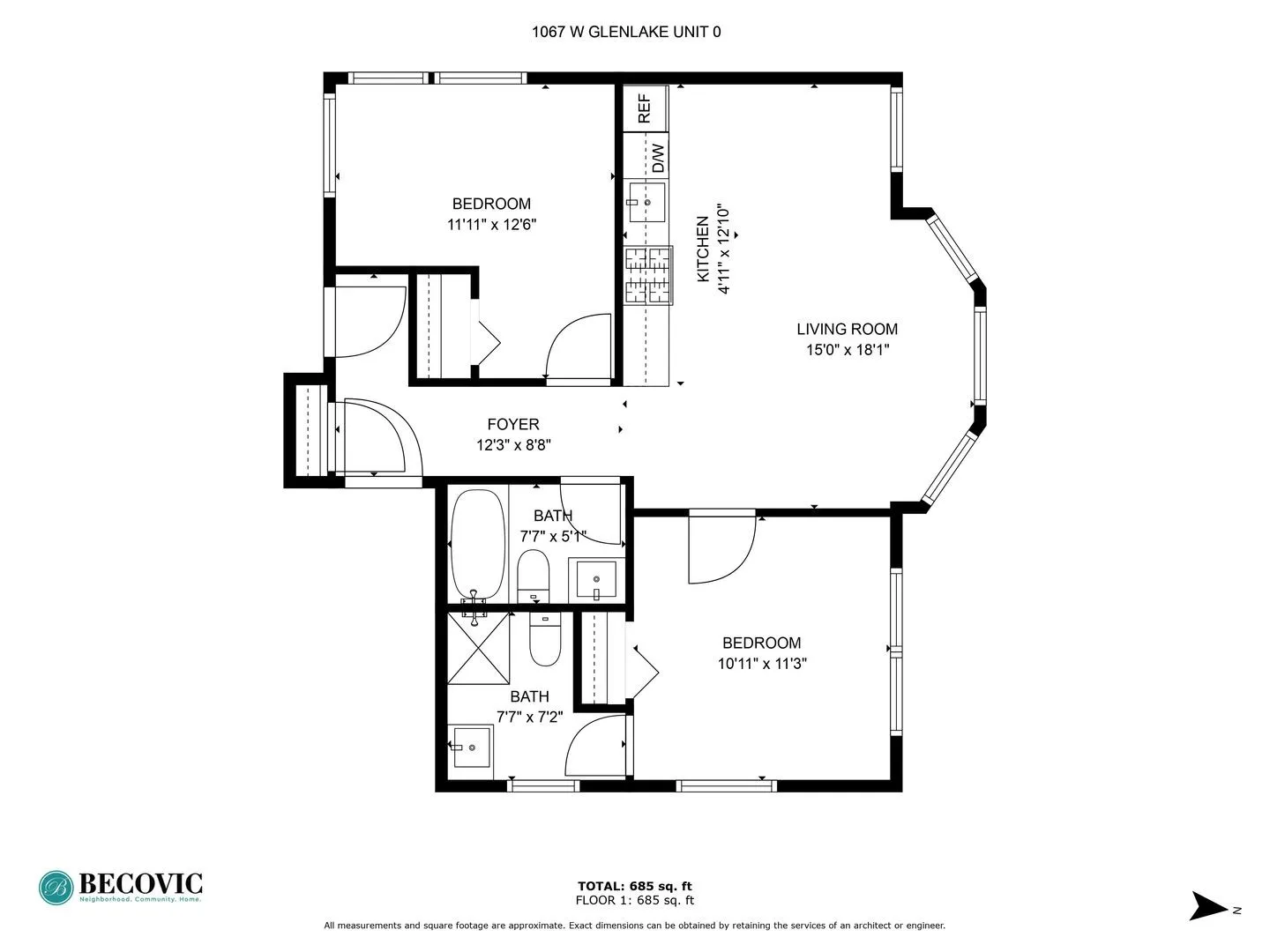 1067 W Glenlake Ave, ,  60660, USA 60660-Chicago-IL