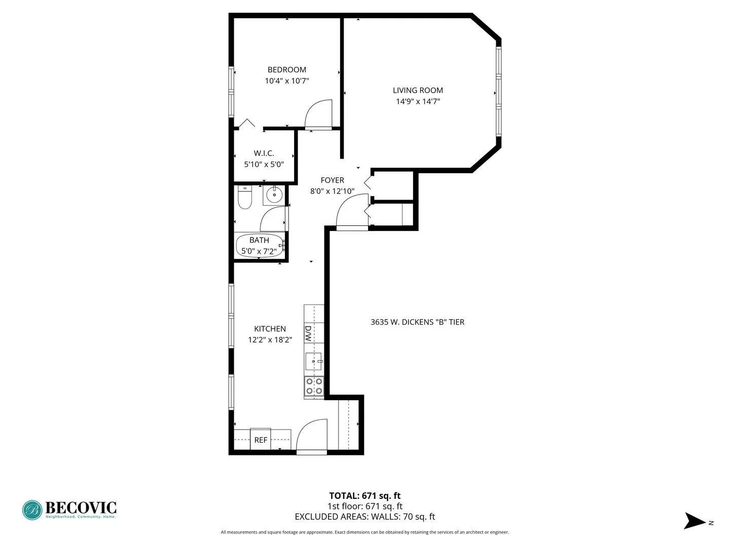 3635 W Dickens Ave, ,  60647, USA 60647-unit#2B-Chicago-IL