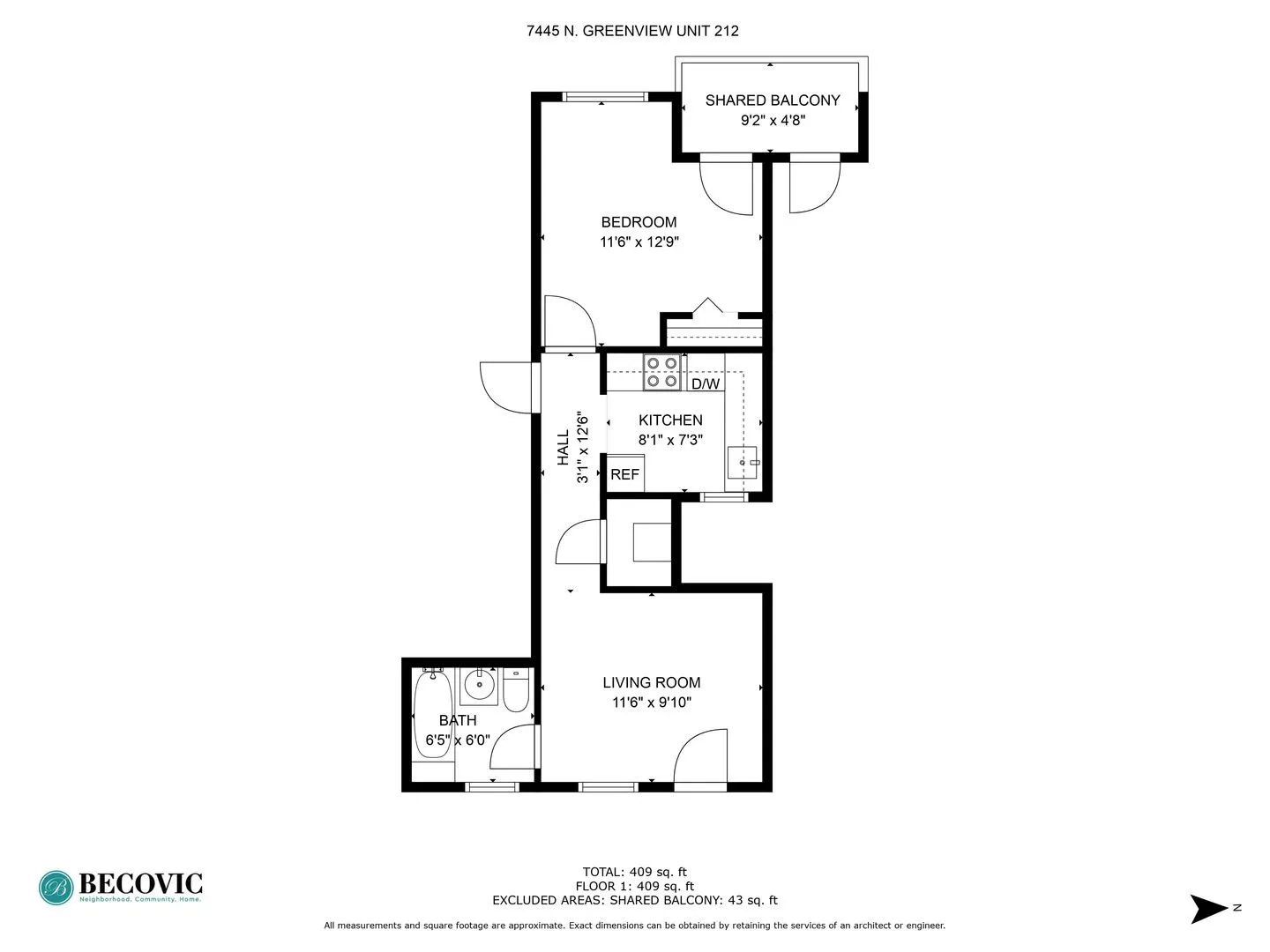 7445 N Greenview Ave, ,  60626, USA 60626-unit#212-Chicago-IL