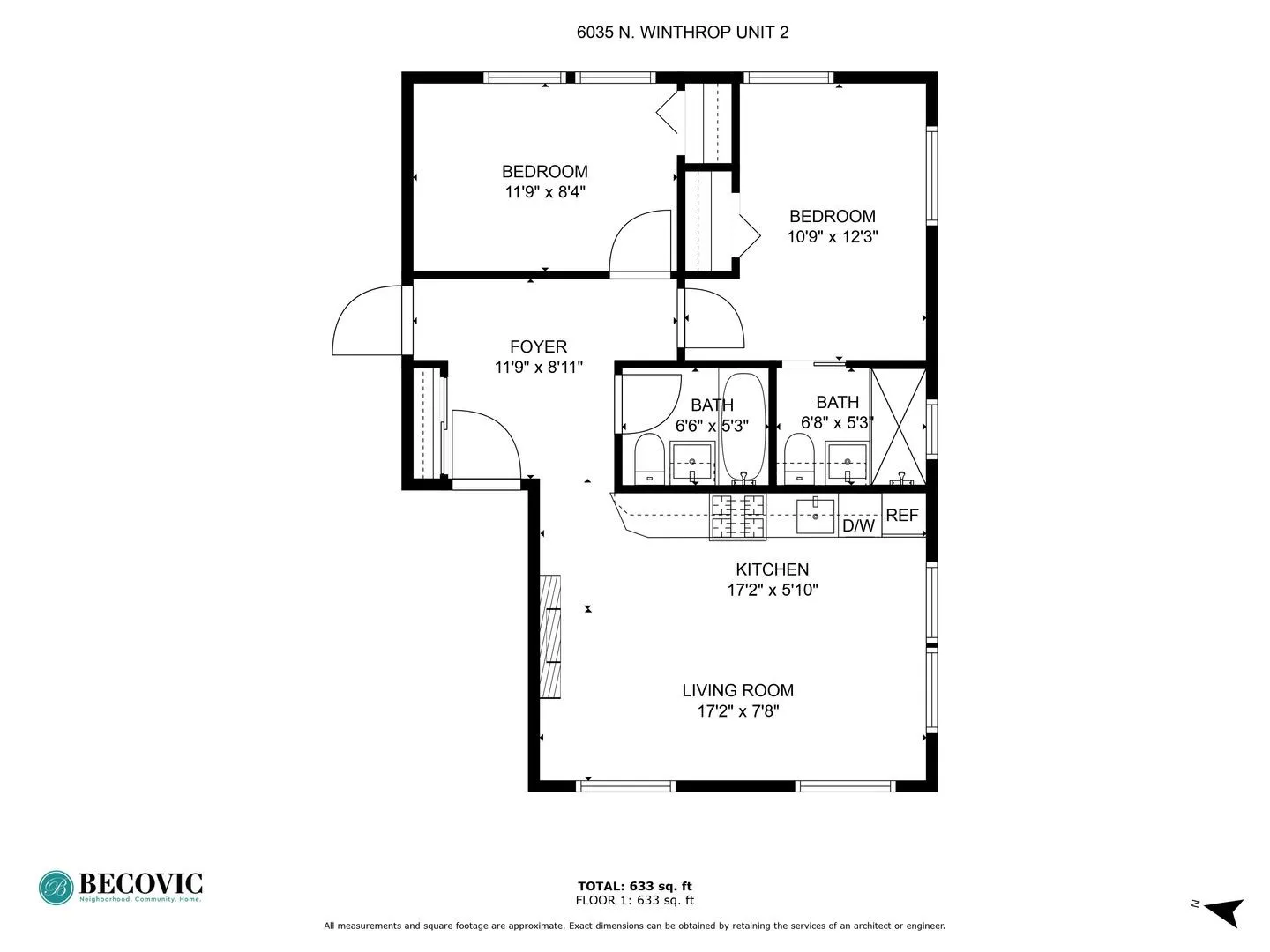 6035 N Winthrop Ave, , 60660, USA 60660-unit#2-Chicago-IL