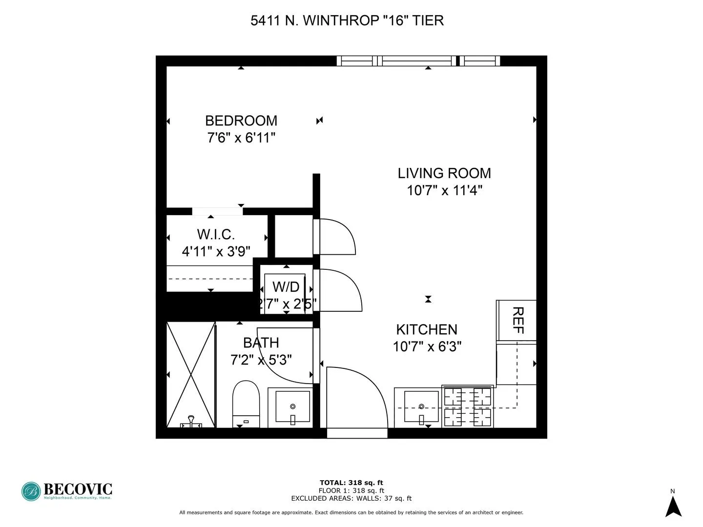 5411 N Winthrop Ave, , 60640, USA 60640-unit#316-Chicago-IL