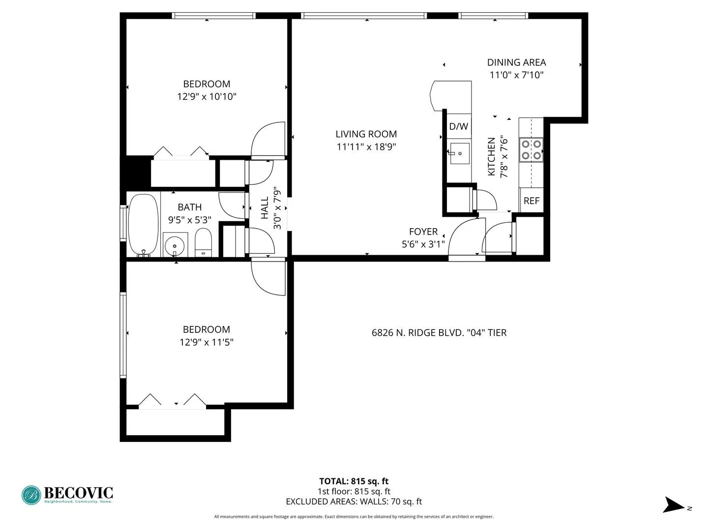 6826 N Ridge Blvd, , 60645, USA 60645-unit#204-Chicago-IL