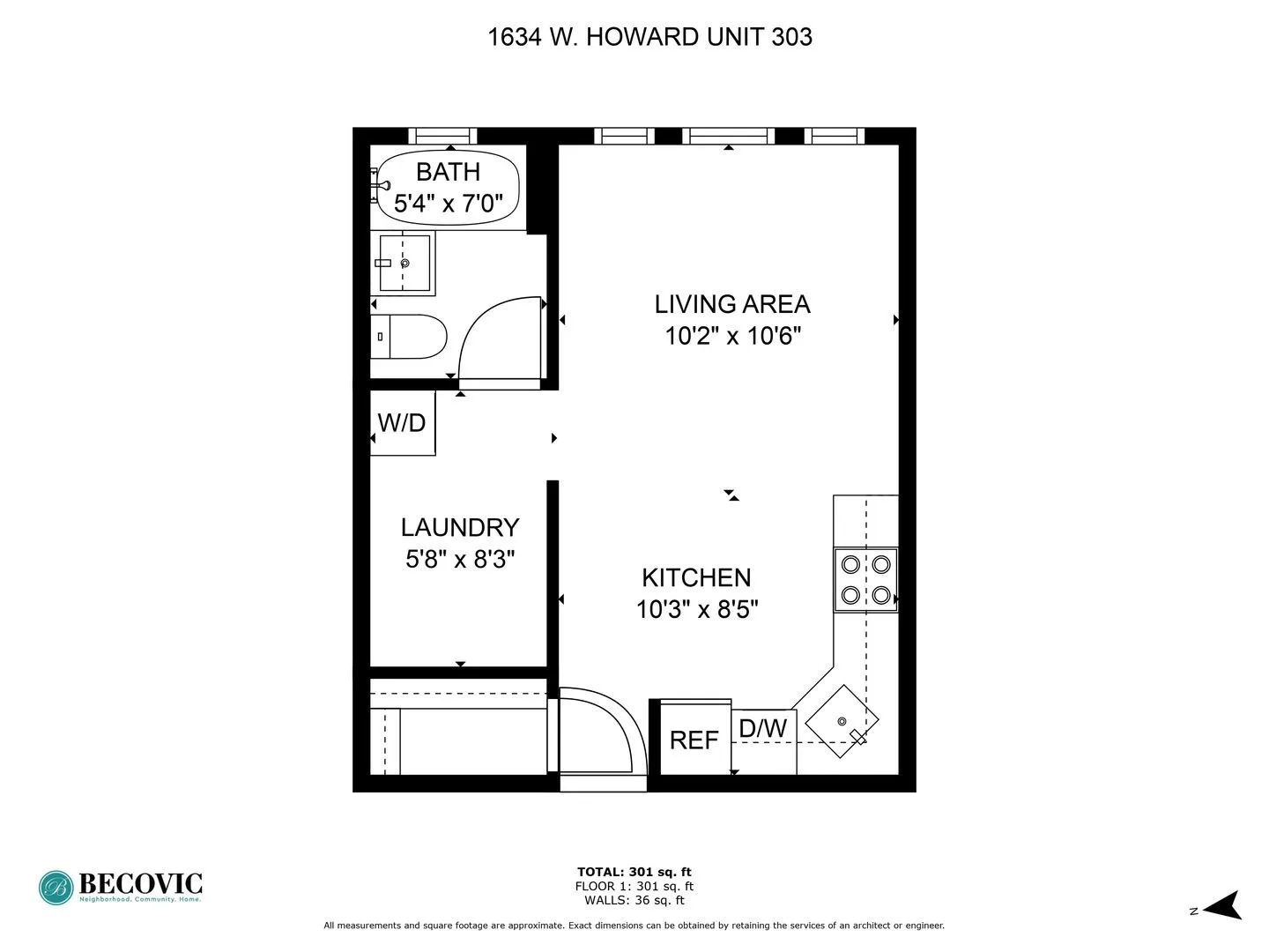 1634 W Howard St, ,  60626, USA 60626-unit#303-Chicago-IL