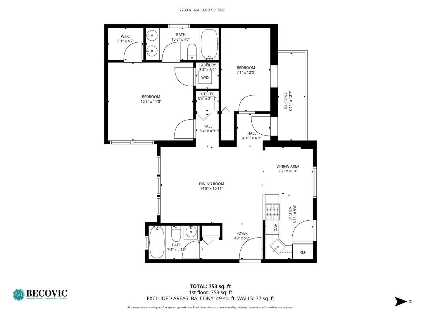 7730 N Ashland Ave, ,  60626, USA 60626-unit#C1-Chicago-IL