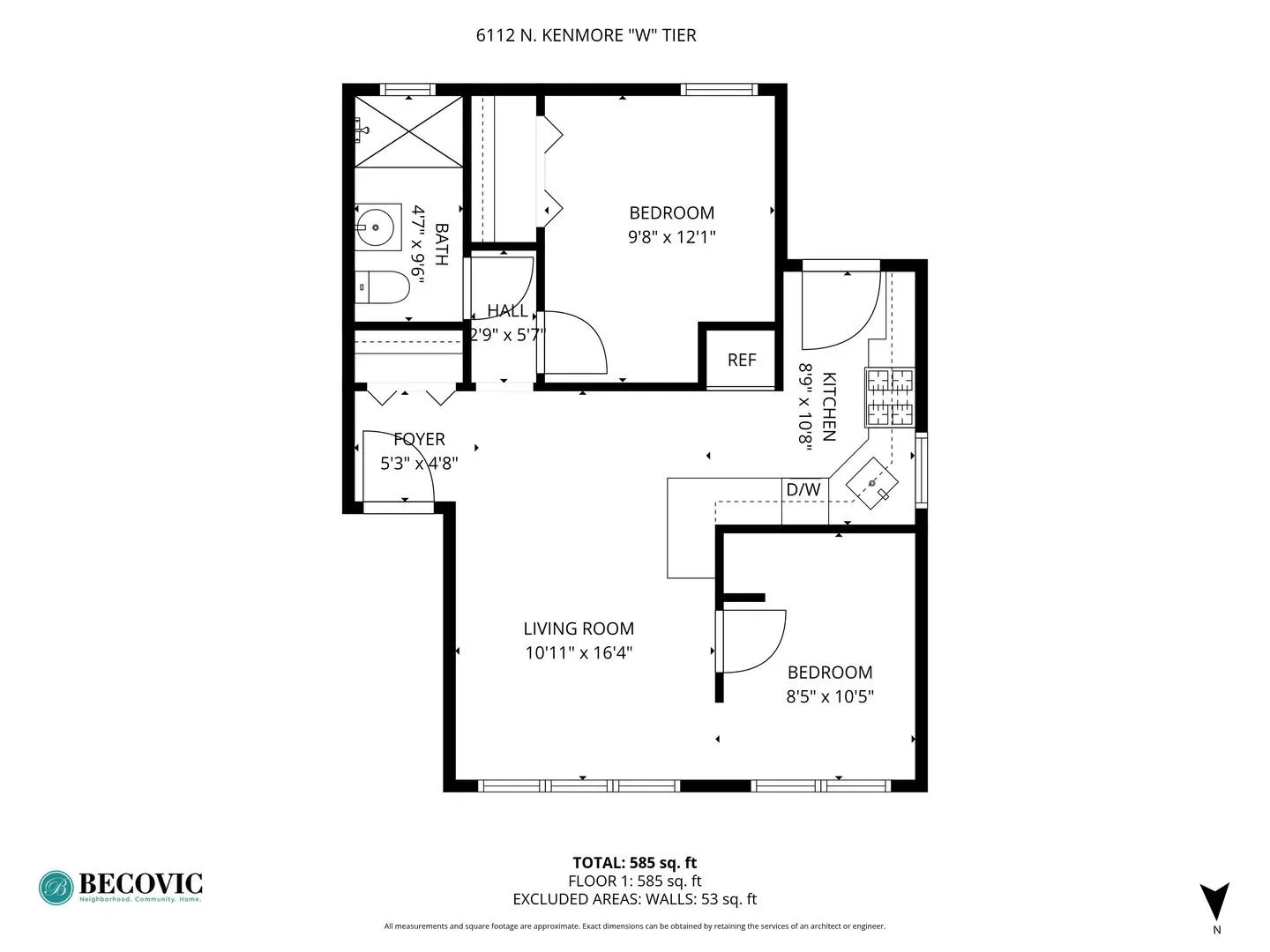 6112 N Winthrop Ave, ,  60660, USA 60660-unit#2W-Chicago-IL