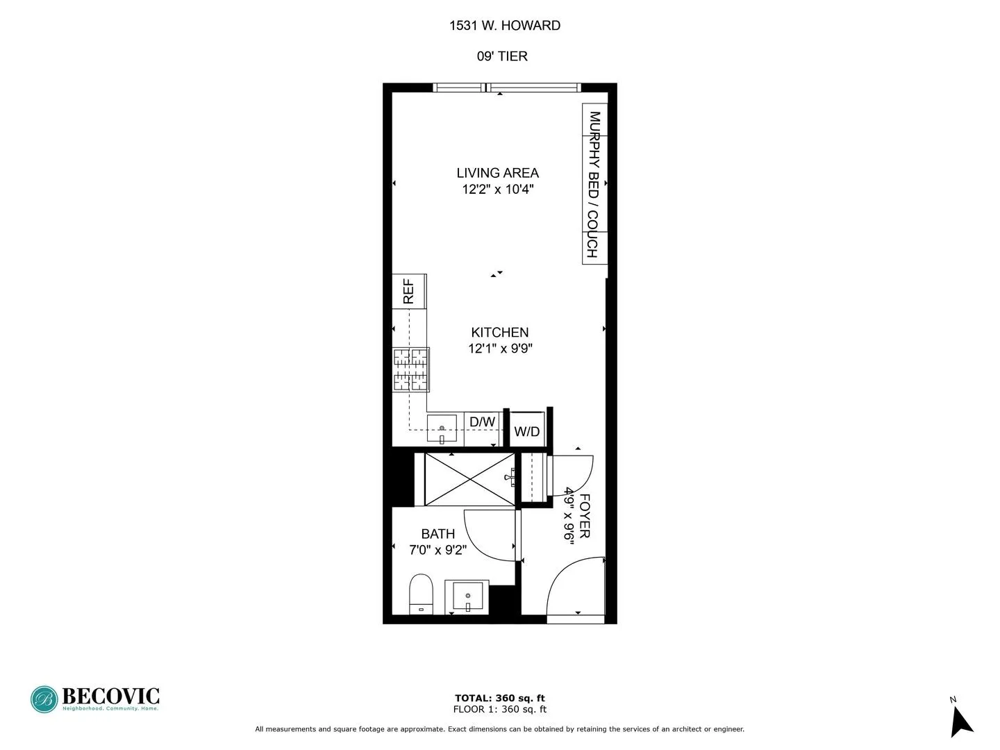1531 W Howard St, ,  60626, USA 60626-unit#409-Chicago-IL