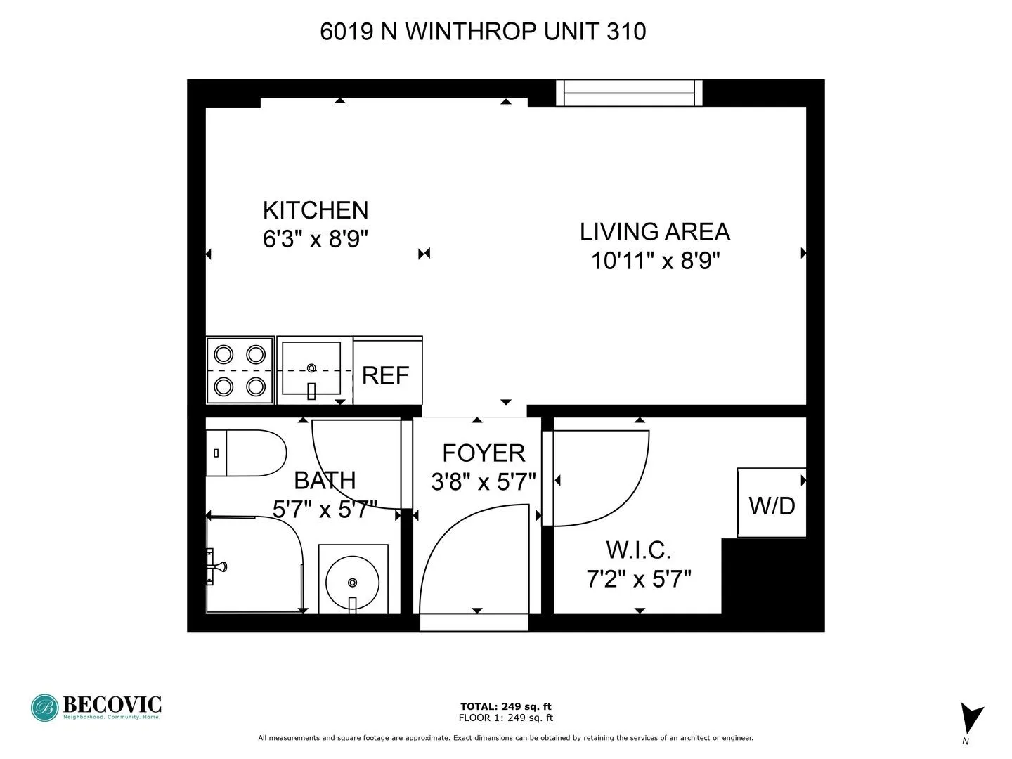 6019 N Winthrop Ave, , 60660, USA 60660-unit#410-Chicago-IL