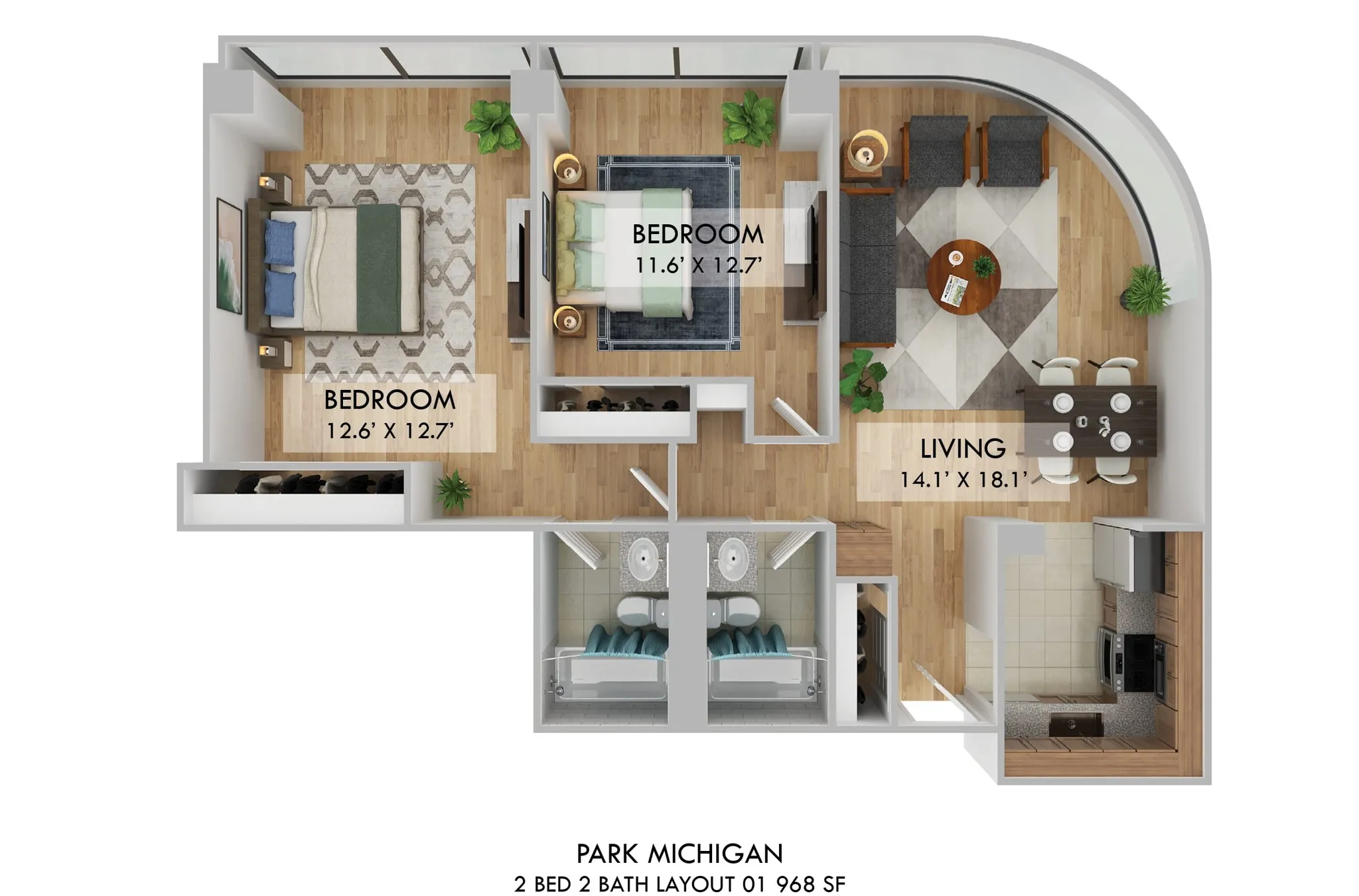 1212 S Michigan Ave, , 60605, USA 60605-unit#1201-Chicago-IL