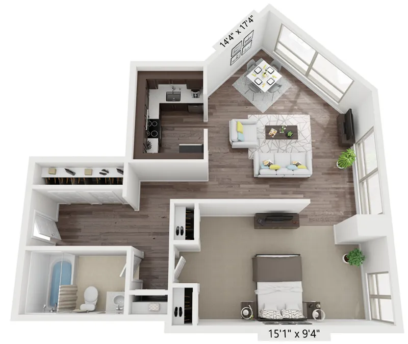 Presidential Towers, 555 W Madison St, ,  60661, USA 60661-unit#CONVERTIBLE-Chicago-IL