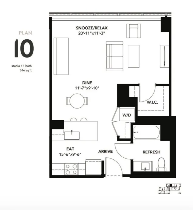 801 S Financial Pl, , 60605, USA 60605-unit#STUDIO-Chicago-IL