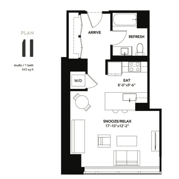 801 S Financial Pl, , 60605, USA 60605-unit#STUDIO-Chicago-IL