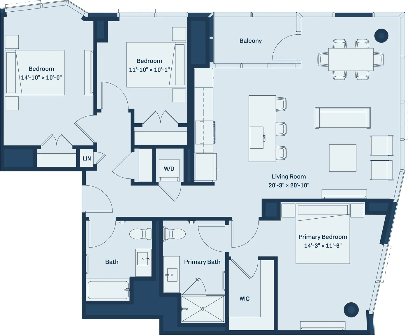 455 E Waterside Dr, , 60601, USA 60601-unit#3/2-Chicago-IL