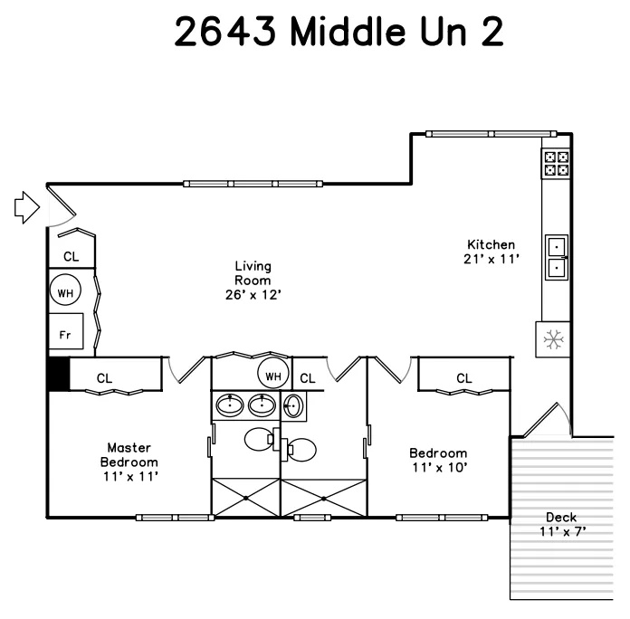 2643 N Washtenaw Ave, ,  60647, USA 60647-unit#2M-Chicago-IL
