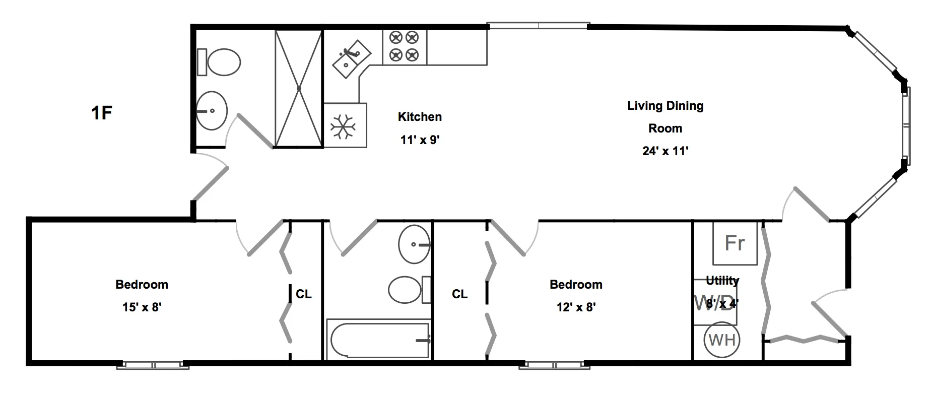 2225 W Rice St, ,  60622, USA 60622-unit#1F-Chicago-IL