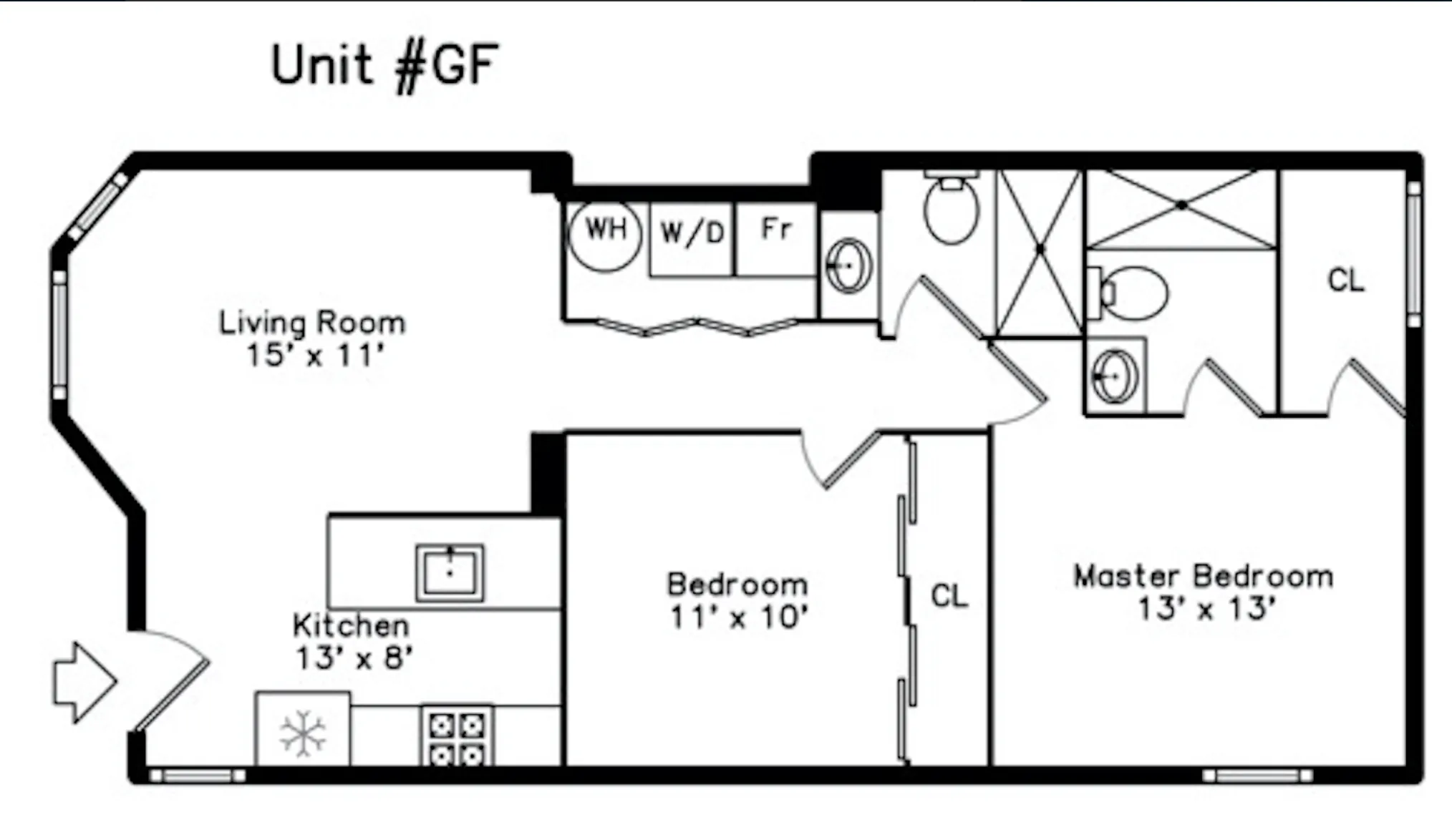 1055 N Wolcott Ave, , 60622, USA 60622-unit#GF-Chicago-IL