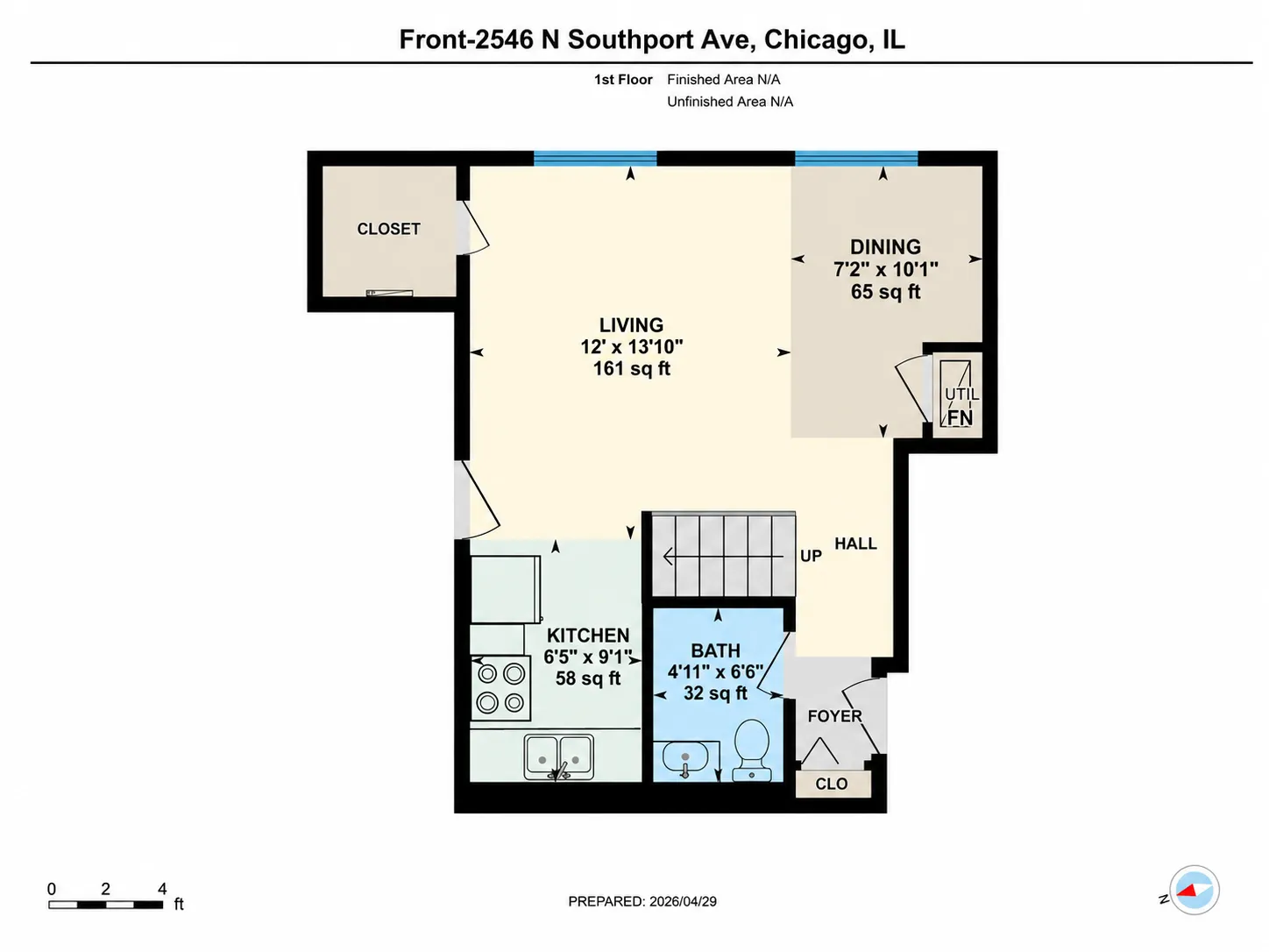2546 N Southport Ave, , 60614, USA 60614-unit#2F-Chicago-IL