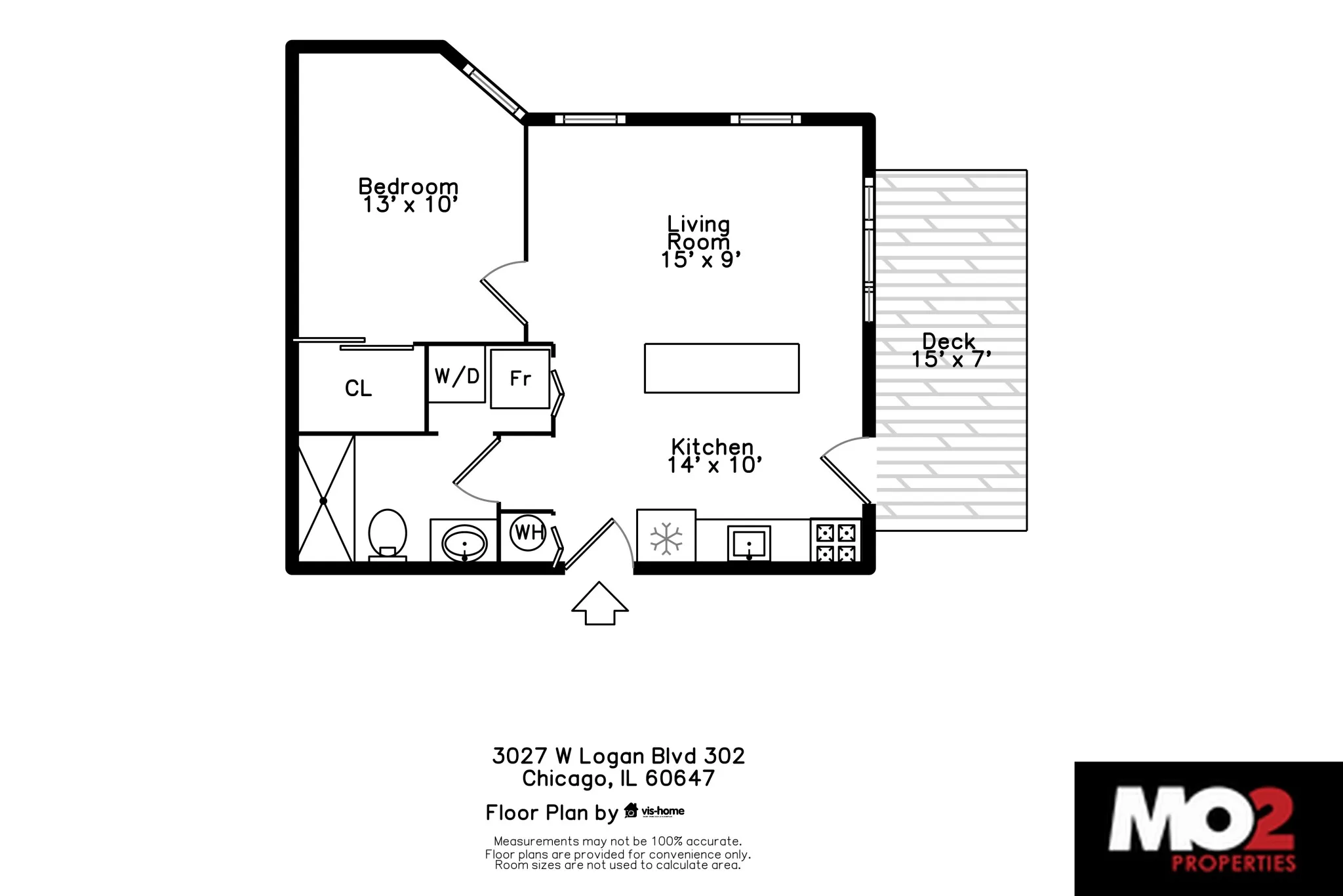 3027 W Logan Blvd, ,  60647, USA 60647-unit#202-Chicago-IL