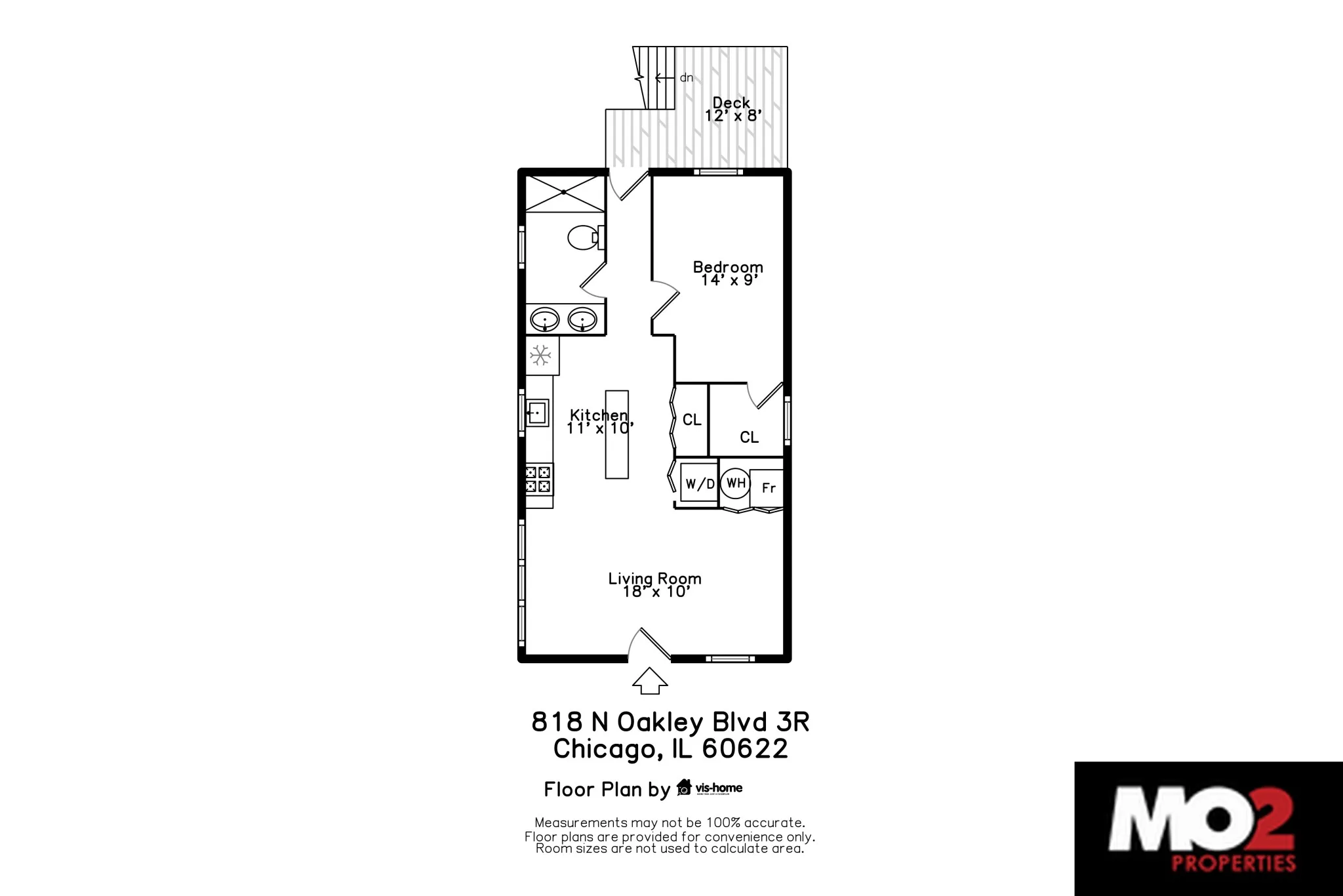 818 N Oakley Blvd, ,  60622, USA 60622-unit#3R-Chicago-IL