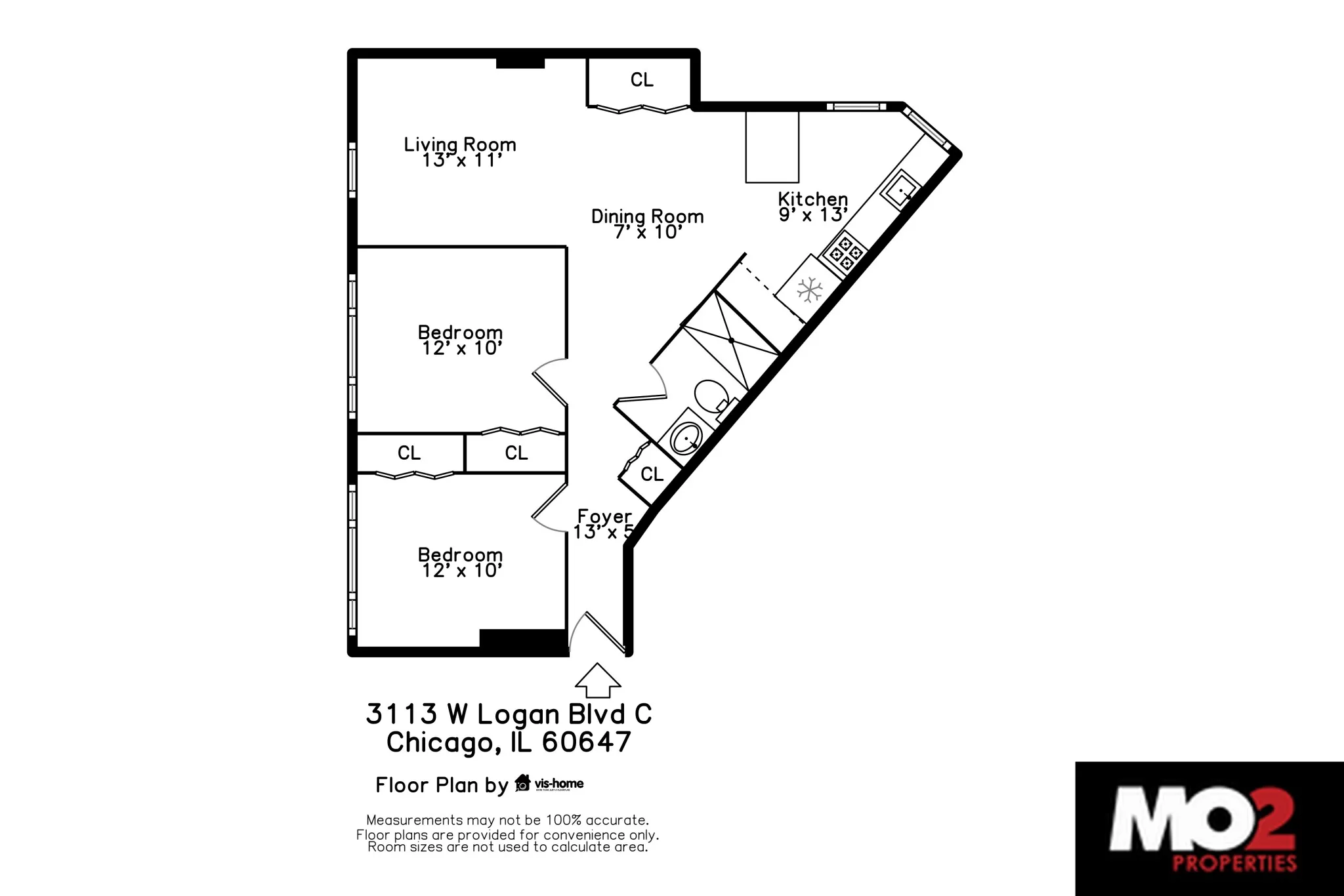3113 W Logan Blvd, ,  60647, USA 60647-unit#C-Chicago-IL