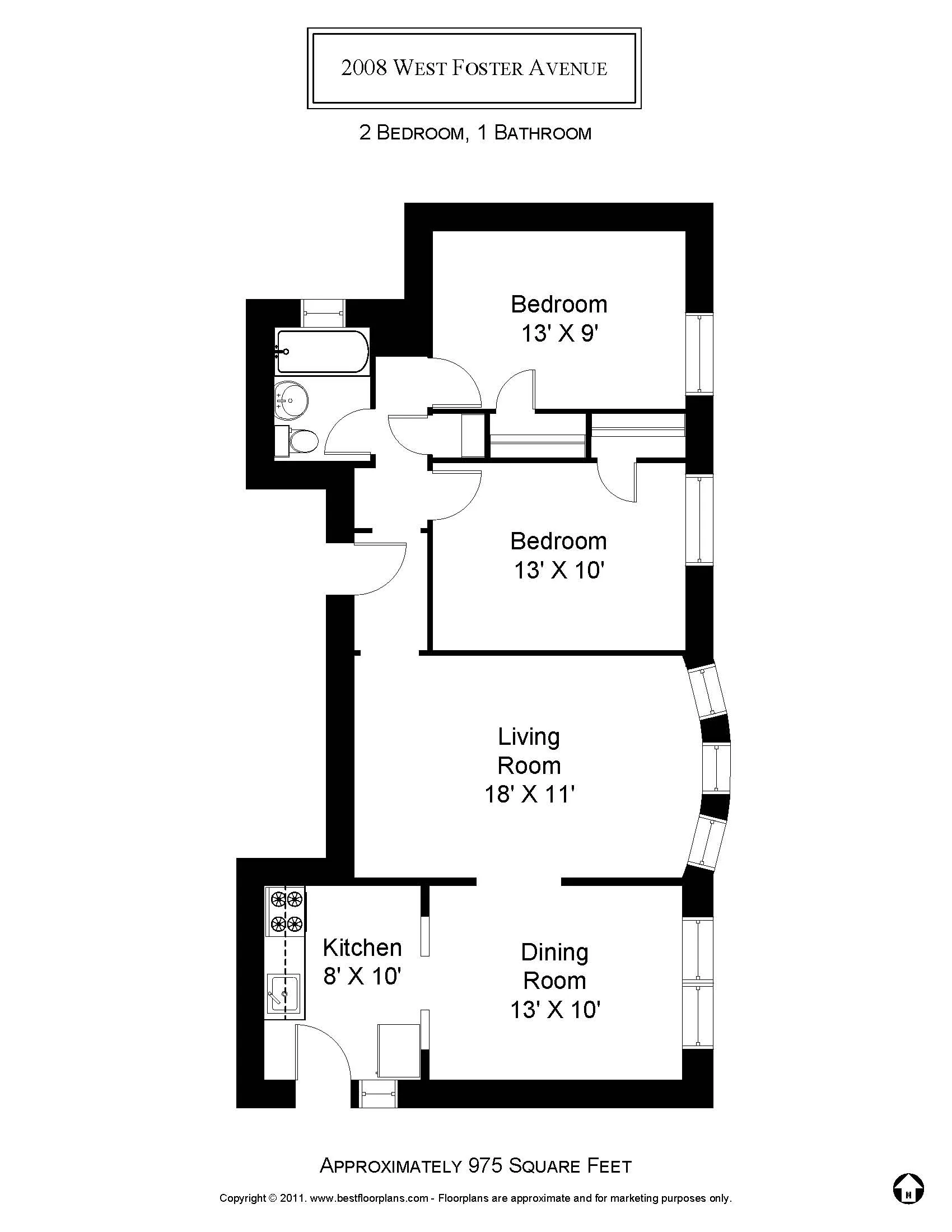 2000 W Foster Ave, ,  60625, USA 60640-unit#2008-2-Chicago-IL