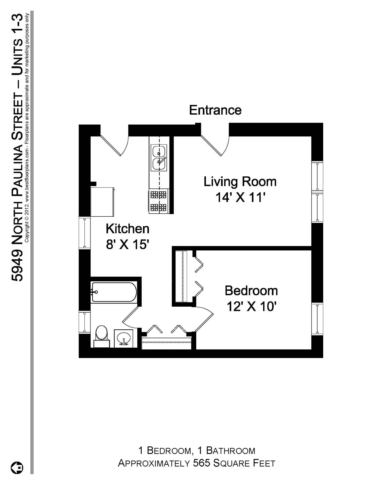 5941 N Paulina St, , 60660, USA 60660-unit#5949P-2-Chicago-IL