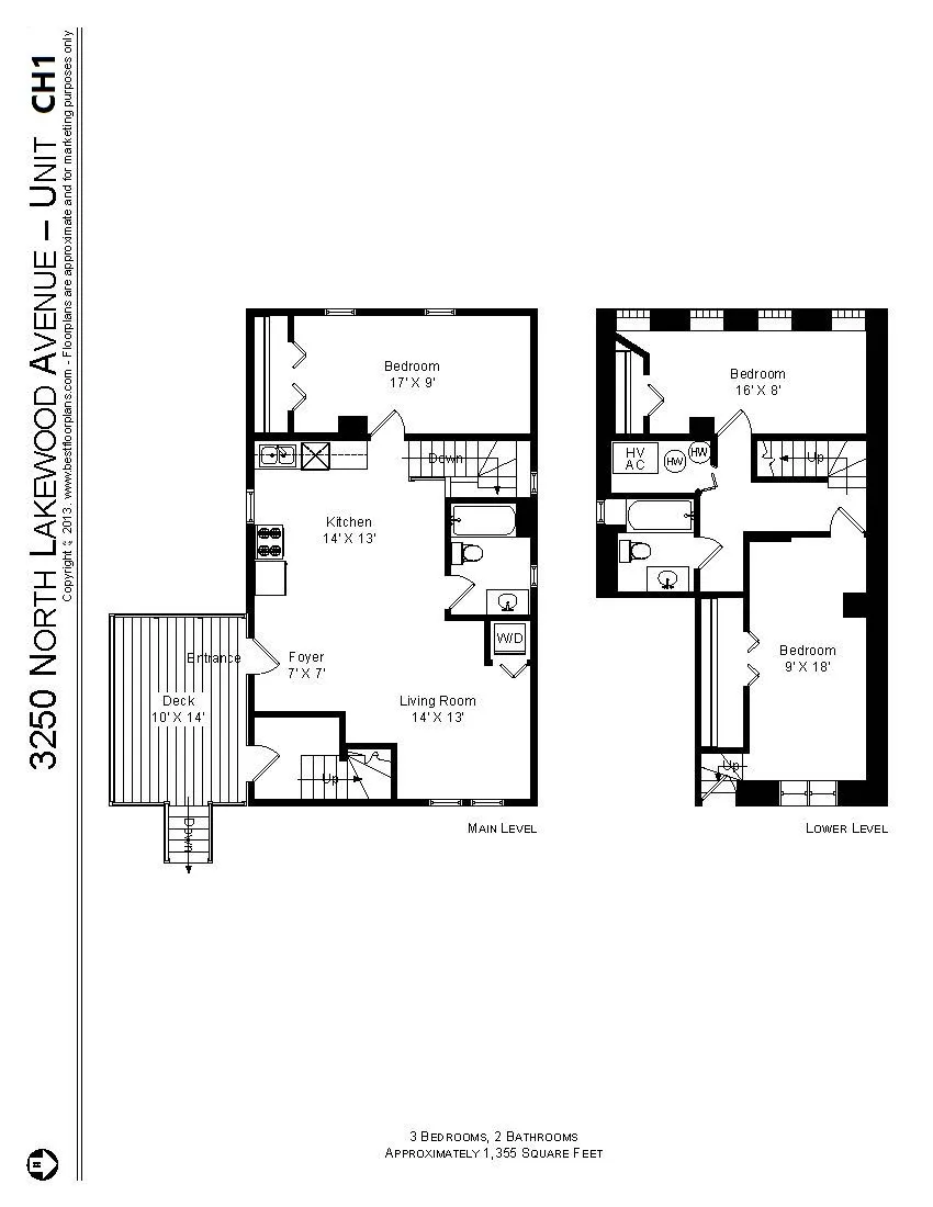 3250 N Lakewood Ave, ,  60657, USA 60657-unit#3250-CH1-Chicago-IL