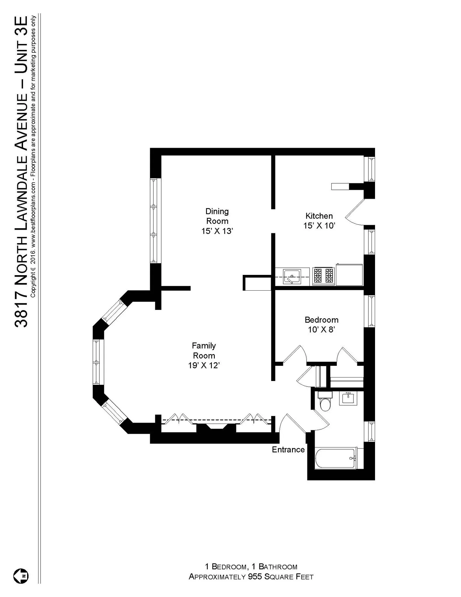 3817 N Lawndale Ave, ,  60618, USA 60618-unit#3817-3E-Chicago-IL