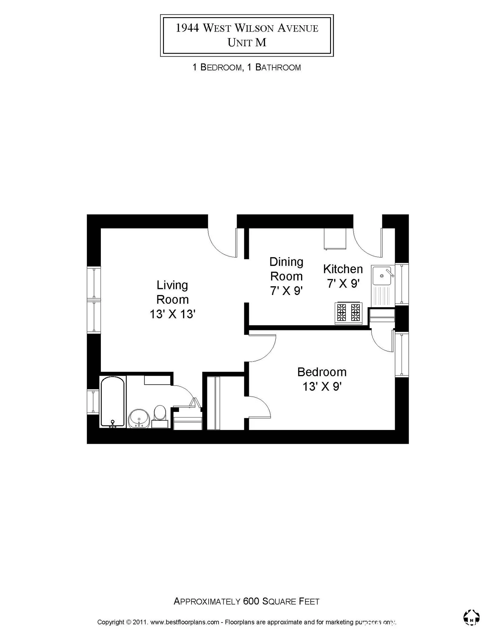 4600 N Winchester Ave, ,  60640, USA 60640-unit#1944-1M-Chicago-IL