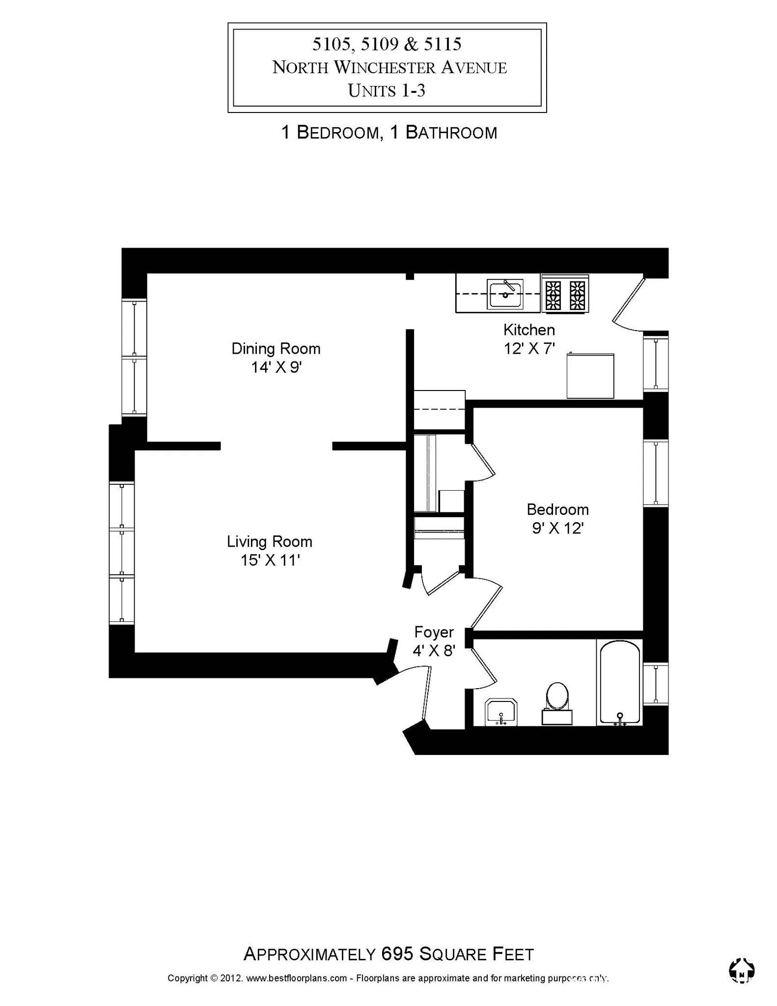 1916 W Winona St, ,  60640, USA 60640-unit#5109-2-Chicago-IL